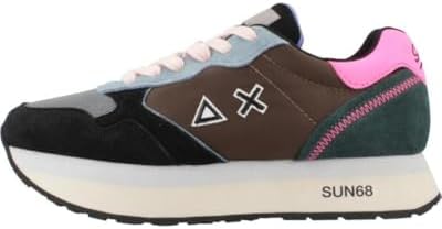 SUN68 Damen Kelly Multicolor Sneaker, S0431 ROSA/Bianco Panna, 36 EU