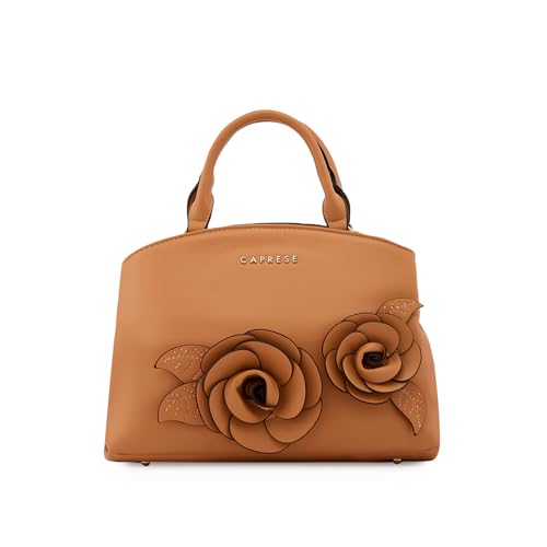 Image of Caprese Bloom Satchel Small Bag for Women with Adjustable & Detachable Strap|Versatile Shoulder, Crossbody & Handheld Bag for Work, Travel, and Everyday Use, Spacious with Multiple Compartments