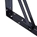NEODROP 4-Pack 12 Inch Heavy Duty Shelf Brackets, Large Wall Bracket for Garage Storage Shelves, Black Powder-Coated Steel