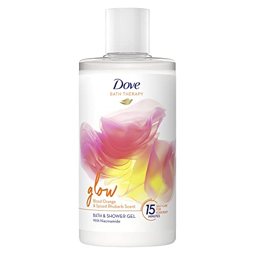 Dove Bath Therapy Gel de ducha Glow: gel de baño y ducha de lujo con ingredientes premium, 400 ml, 1 unidad