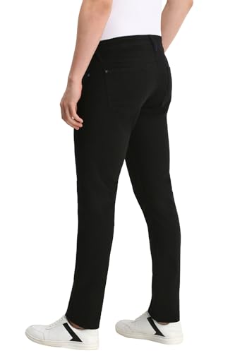 Image of Allen Solly Men Black Slim Fit Dark Wash Jeans