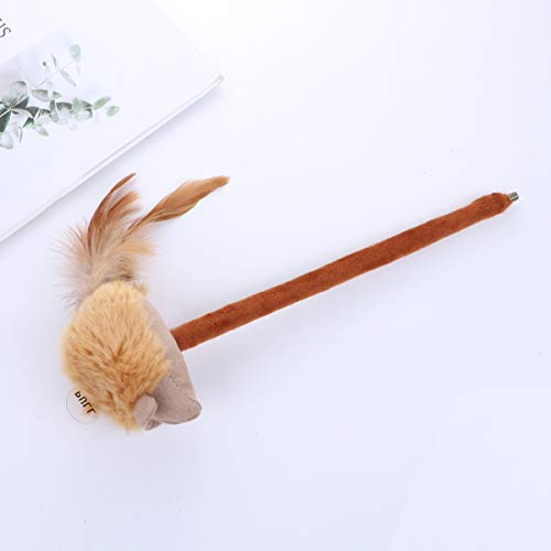 Balacoo – Penas para arranhadores de gatos, brinquedos de primavera, mouse com mola e suporte para g