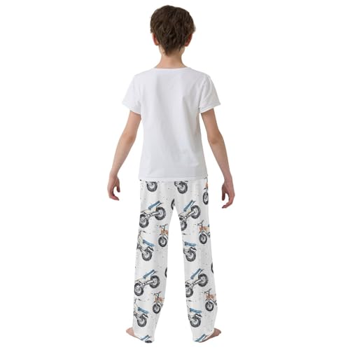 Pajama Bottoms, Pajamas Pant Motorbike Lounge Wear Casual Colorful Grunge Sleep Long Pants Soft Pjs Sleepwear3