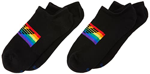 Chaussettes Footie Emporio Armani homme (lot de 2) invisibles en coton noir