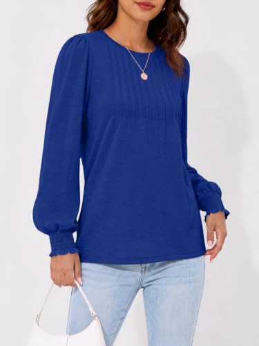 Image of AUTOMET Womens Long Sleeve Shirts Fall Blouses Tops Business Casual Outfits