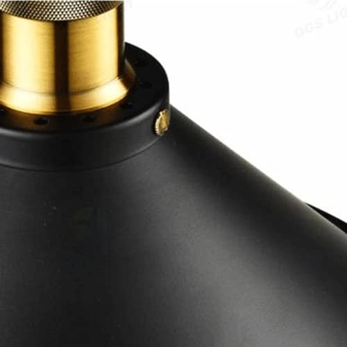 Lámpara de hierro industrial triangular con casquillo E27 para techo 7