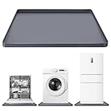 XHIKOWAT 26.8'X26.8' Under Washing Machine Drain Pan Silicone Mat with 0.79' Raised Edge - Washing Machine...