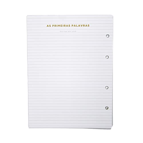 Refil Livro Album do Bebê Argolado 11 FLS Offset 150g Bebê 17x24