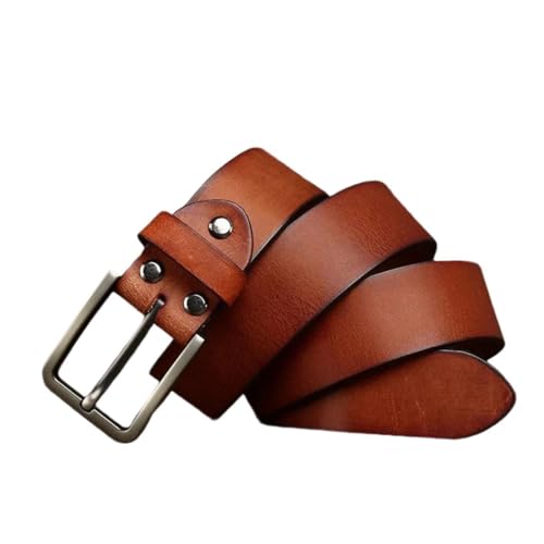 Men's cowhide pin buckle casual business belt