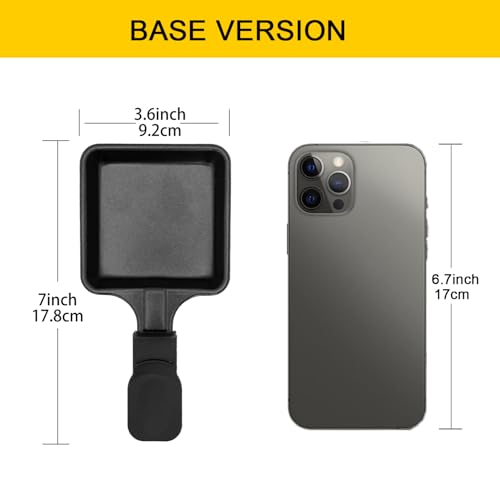 Kosmosta Revestimiento antiadherente Mini Grill Cheese Pan Accesorios para derretir Raclettes Bandejas de repuesto Raclette Platos Mini sartenes para raclette, forma cuadrada (8 piezas) - imagen 4