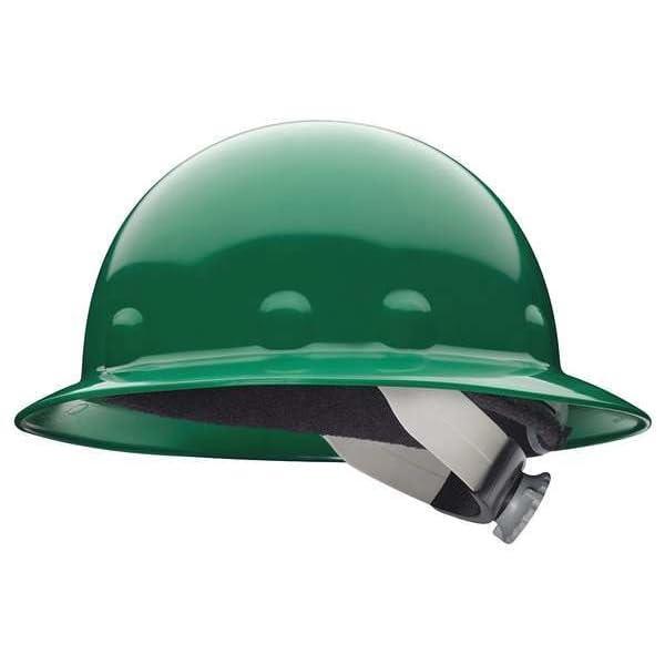 Hard Hat, Full Brim, E/G/C, SwingStrap, Grn