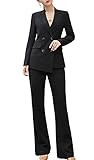 SUSIELADY Women’s Two Pieces Office Business Suits Office Lady Business Suits for Women Slim Blazer