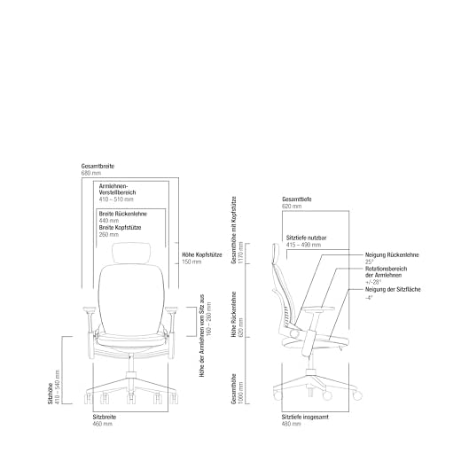 Steelcase Leap Ergonomischer Bürostuhl Onyx Schwarz