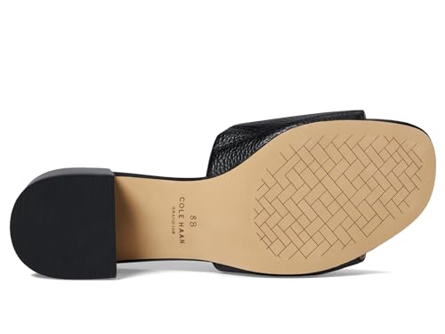 Cole Haan Cole Haan Womens Calli Single Band Sandal Black Leather, 8-B US