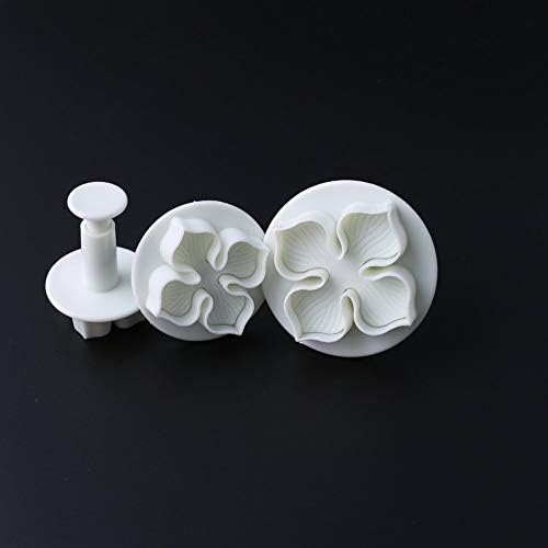 KALAIEN 3pcs Hydrangea Flower Fondant Cake Decorating Sugarcraft Cake Plunger Cutters Mould