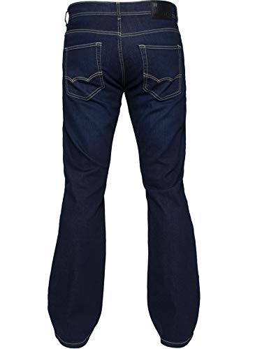 Enzo Mens Bootcut Wide Leg Jeans Stretch Bell Flared Denim Pants All Waist Sizes2