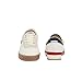 Lacoste Men’s Aura Leather Sneakers, White/Navy/Red, 9.5