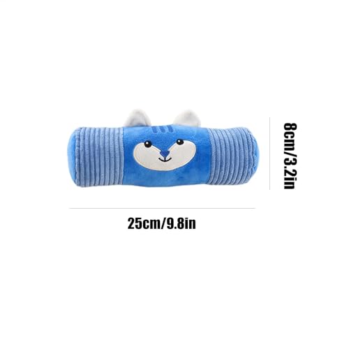Gungtj Soft Dog Toy, Interactive Chew, Stuffed Animal Design, Zylindrical Pillow Shape, Sturdy Squeakers, Perfect for Enrichment, Aggressive Chewers Pet Chewing-2