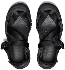 KEEN Men's Zerraport 2 Closed Toe Lightweight Sport Fashion Sandal, Black/Black, 10 | Image 3