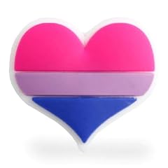 Bisexual Pride Heart Silicone Pin