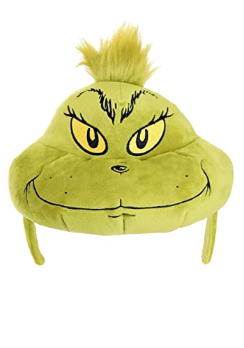 elope Dr. Seuss Grinch Face Costume Headband | Christmas Holiday Party Accessory | Soft Sculpted Faux Fur Detail Standard