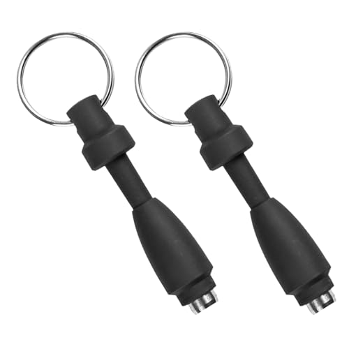 Ciieeo Perforateur de Cigares en Acier Inoxydable Lot de 2 Noir Compact et Portable Porte-Clés Outil Précis pour Couper et Percer Cigares pour Voyages Fêtes et Usage Quotidien