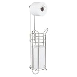 EXCELENTE CALIDAD: Este portarrollos para baño está fabricado en metal de gran durabilidad. Es fácil de limpiar, resistente a las manchas y a la humedad, y asegura una prolongada vida útil.