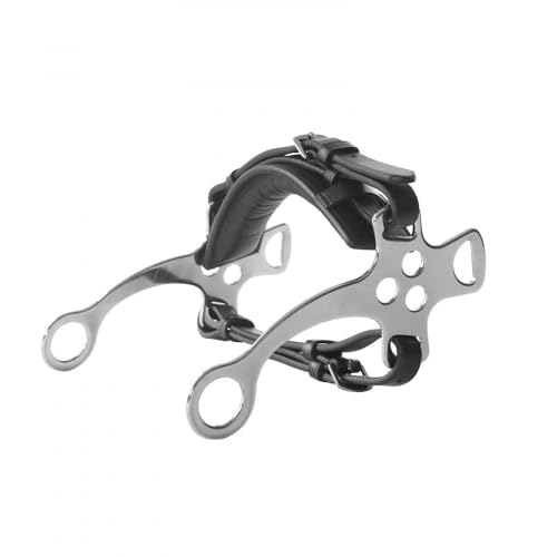 Hackamore Horze cuir noir filet sans mors pour cheval et poney