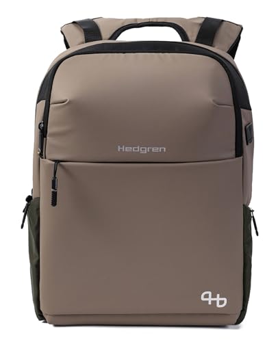 Sac à dos Hedgren Commute Tram beige éco multi-compartiment ordinateur 15.4 pouces
