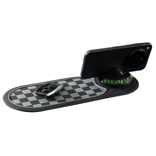 カー アンチスリップ マット スマホ ホルダー | 整理マット - スマートフォン スタンド - 自動車 トラック 車両 ダッシュボード 内装 電子機器 ナビゲーション キー ガジェット 用