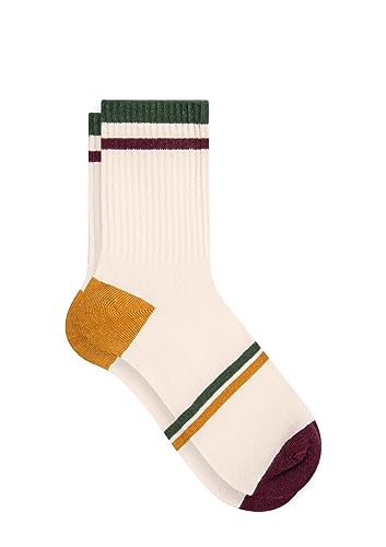 Çizgi Detaylı Soket Çorap 1910916-23088 Sarı-23088 One Size