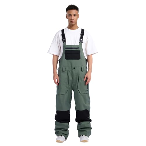 GSOU SNOW Women Men Ski Bibs Snowboard Pants Snow Bibs Overalls Waterproof...