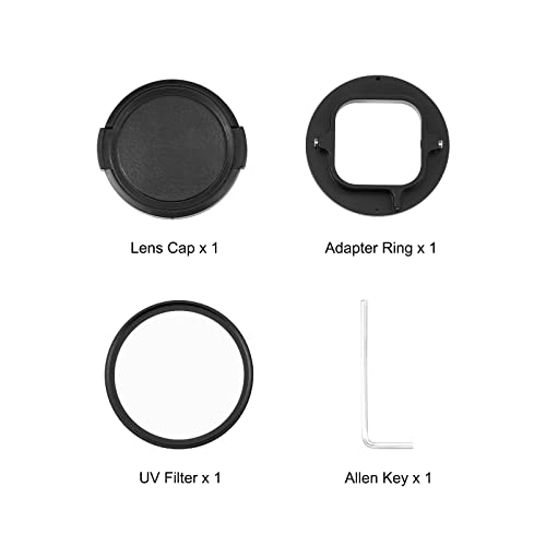 Image of PULUZ 52mm UV Lens Filter Adapter Ring for GoPro Hero11 Black / Hero11 Black Mini / HERO10 Black / HERO9 Black