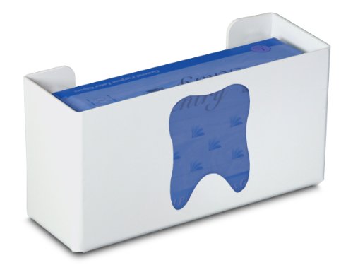 TrippNT Holder Glove Box Single White Styrene Priced Right Tooth with Mounting Keyholes and Hardware 10 3/4 X 5 1/2 X 3 7/8 inches WHD