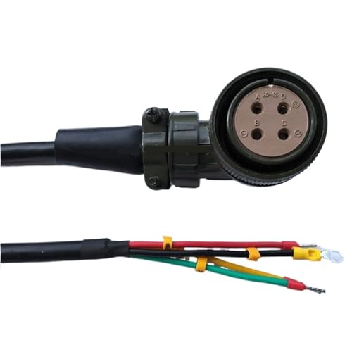 Cable alimentacion MFMCD0032ECD para servomotor A4 A5 A6 de 3m contra caidas de tension 3