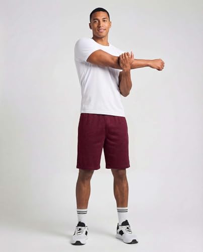Image of Real Essentials 5 Pack: Men's 9 inch Mesh Shorts - Athletic Gym, Workout, Basketball, Running, Casual Lounge Activewear Pockets