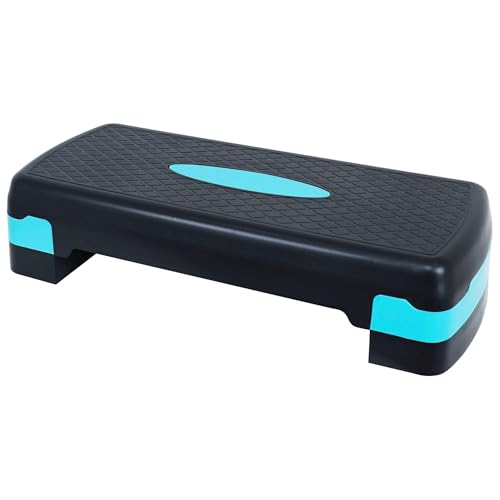 Fitvids Adjustable Workout Aerobic Stepper Step Platform Trainer, 27-Inch, Multiple Colors