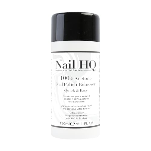 Nail HQ 100% Acetone Nail Polish Remover - 150ml