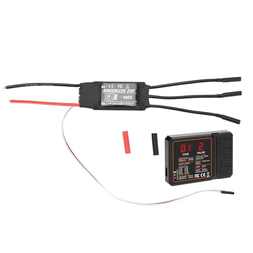 ESC 60A sin escobillas para avión a control remoto y vuelo aficionado con modos de inicio