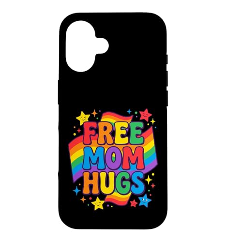 Free Mom Hugs LGBTQIA+ Ally Pride Month�B �X�}�z�P�[�X iPhone 16 �p