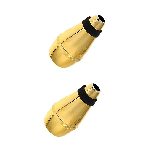 GOOHOCHY 2pcs Light-weight Plastic Trumpet Practice Mute Trumpet Muffler Mute for Instrument