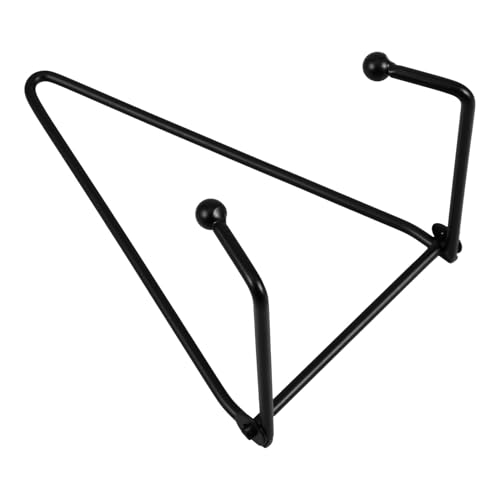 EXCEART Présentoir à Assiettes Mural en Métal Noir Petit Support Pliable Polyvalent pour Cadres Photo et Livres de Recettes Chevalet Stable pour Bureau et Décoration Intérieure