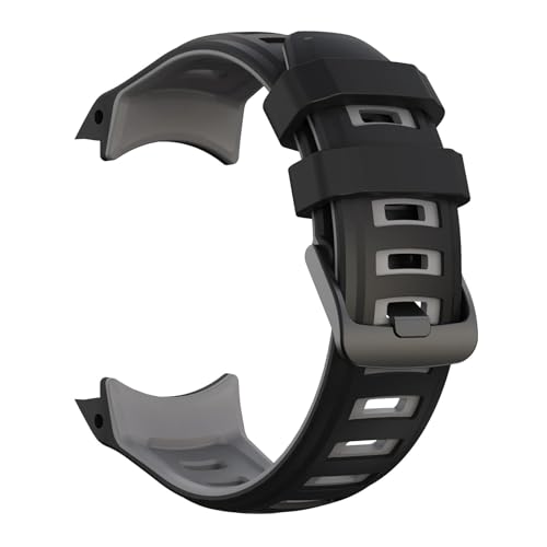 [�����ȓX] 26mm �V���R���E�H�b�`�X�g���b�v �ɓK��Garmin Instinct 2X �\�[���[�^�N�e�B�J���G�f�B�V���� �E�H�b�`�u���X���b�g �E�H�b�`�o���h �����p���X�g�o���h(Black Grey)