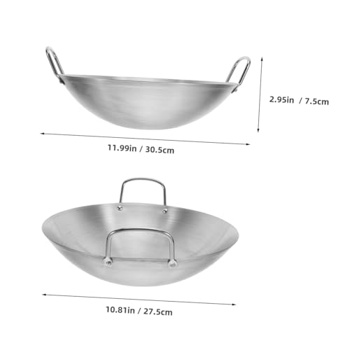 Wok de Acero Inoxidable con Doble Asa miniatura 2