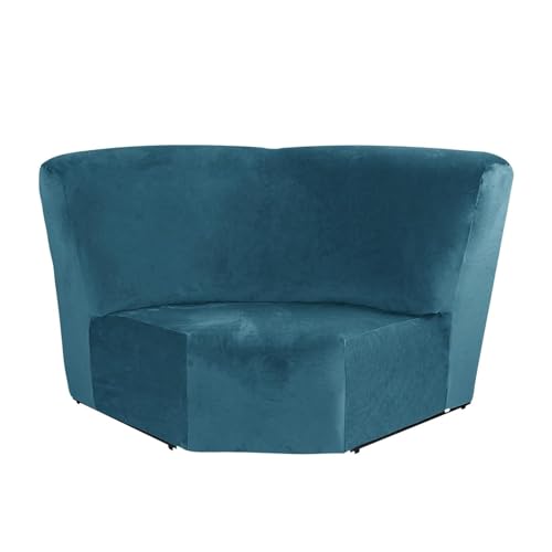 DEZYPZAM Fundas de Sofá Reclinable Seccional, Funda Sofa Rinconera 5 Plazas Elastica, Protectores de Muebles Antideslizantes (Azul,Asiento Esquina)