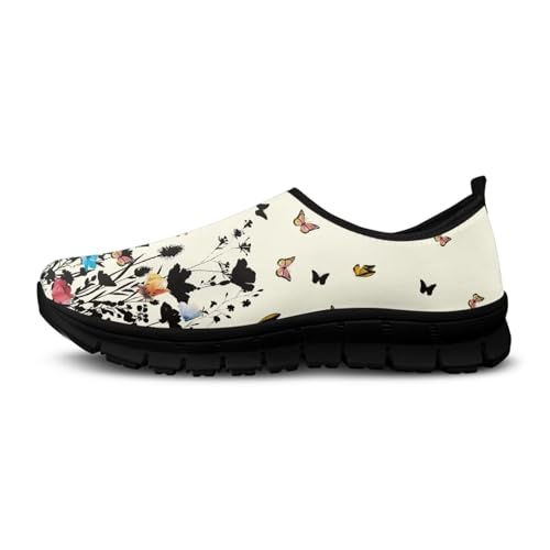 Image of Womens Slip On Walking Shoes Non Slip Loafer Breathable Holiday Travel Shoe Lightweight Casual Low Top Sneakers SizeUS 5.5-11.5