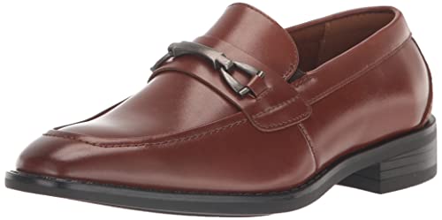 Stacy Adams Boy's Kaylor Slip On Loafer, Cognac, 3.5M