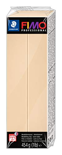 Staedtler Rayher fimo professional pâte à modeler, grand bloc, 454g, 02 champagne