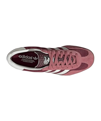 Image of adidas Gazelle Indoor Men's Shoes, Maroon /Cloud White /Preloved Crimson, Size 9.5