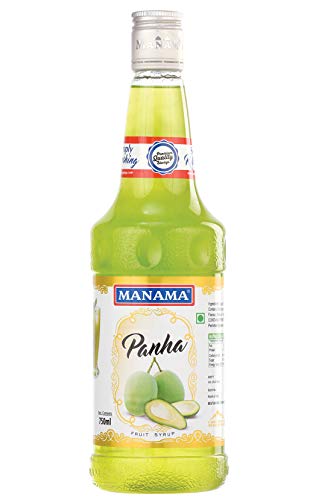 Image of Manama Mango Panna Kairi Panha Syrup (aam) | Mixer for Mocktails, Cocktails, Drinks, Juices, Beverages | Non Alcoholic Mix 750ML Bottle